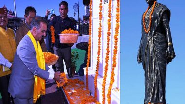 India News | Himachal Pradesh CM Offers Floral Tributes to Former PM Indira Gandhi on Her Birth Anniversary