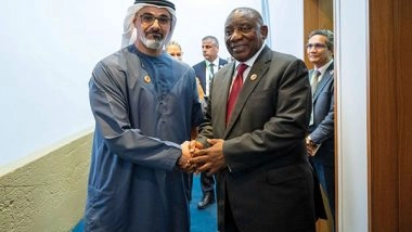 World News | Crown Prince of Abu Dhabi Holds Discussions with President of South Africa at G20 Summit