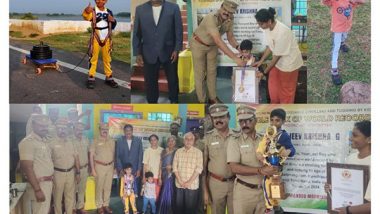 Business News | 5-Year-Old Sanjeev Krishna Sets World Record - Strolls 5 Kilometers Tugging 50 Kilograms