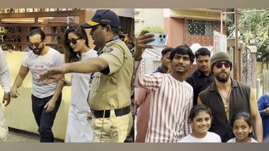 Entertainment News | Kareena Kapoor, Saif Ali Khan, Tiger Shroff Cast Their Vote for Maharashtra Assembly Elections