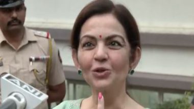 India News | Nita Ambani Casts Vote in Mumbai for Maharashtra Assembly Elections