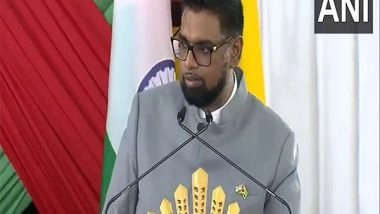 World News | President Irfaan Ali Welcomes India's Commitment to Guyana's Sugar Industry