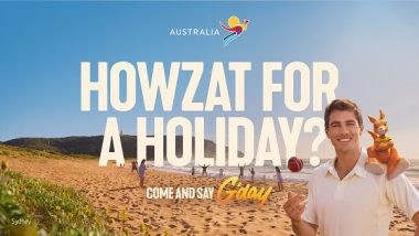 Business News | Pat Cummins Teams Up with Ruby to Invite Indian Cricket Fans to Come and Say G'day