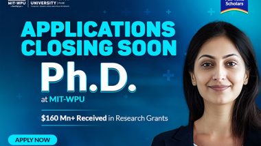 Business News | MIT-WPU Ph.D. Programme: Applications Close Soon; Submit by November 25, 2024