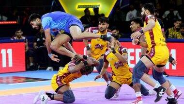 Sports News | PKL: Vijay Malik Takes Telugu Titans to Third Straight Win and Top of League Standings