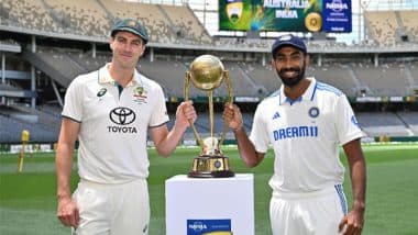 Sports News | Perth Test: India Wins Toss Against Australia, Opts to Bat First in BGT Opener