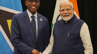 World News | PM Modi and PM Pierre Discuss Ways to Enhance India-St Lucia Ties