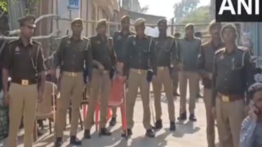 India News | Uttar Pradesh: Security Tightened Outside Shahi Jama Masjid in Sambhal Ahead of Friday Prayers in Wake of Survey