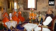 World News | Rajnath Singh Offers Prayers at Buddhist Temple in Laos