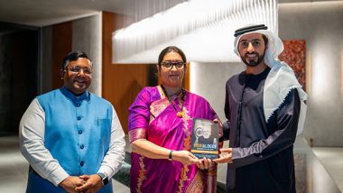 World News | UAE: Smriti Irani Joins India-UAE Economic Dialogue Hosted by Sheikh Rashid Bin Humaid Al Nuaimi