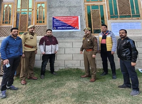 India News | J-K: Baramulla Police Attaches Properties Worth Rs 1.72 Crore of Notorious Drug Peddler