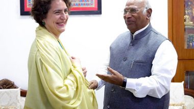 India News | Priyanka Gandhi Vadra Meets Congress Chief Kharge After Winning in Wayanad