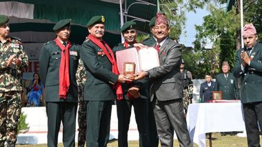 World News | Army Chief General Upendra Dwivedi Attends Ex-Servicemen Rally in Nepal