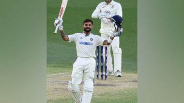 Sports News | Virat Kohli Cracks Much-anticipated 81st International Ton, Completes Century of Tons in Professional Cricket