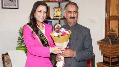 Entertainment News | UMB Mrs. India First Runner-up Akshita Sharma Meets Himachal Pradesh CM Sukhvinder Singh Sukhu