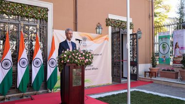 World News | Jaishankar Inaugurates Indian Embassy's New Chancery in Italy, Lauds Historical Ties Between Two Nations