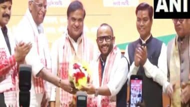 India News | Assam CM Himanta Biswa Sarma Felicitates Newly Elected BJP MLAs