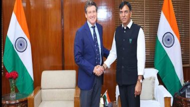 Sports News | Sports Minister Mandaviya Meets World Athletics President, Discusses India's Intent to Host 2036 Olympics