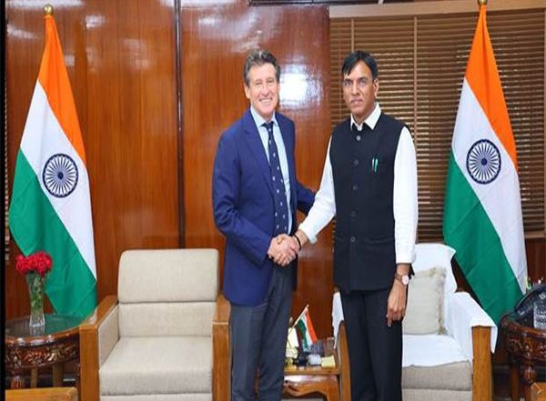 Sports News | Sports Minister Mandaviya Meets World Athletics President, Discusses India's Intent to Host 2036 Olympics