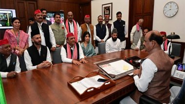 India News | Akhilesh Yadav Meets Speaker Om Birla on Sambhal Incident