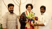 India News | Revanth Reddy & Mallu Bhatti Vikramarka Meet Priyanka Gandhi Vadra; Congratulate Her for Wayanad's Win