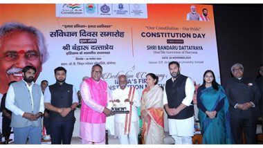 Business News | The Constitution Belongs to Every Indian: Governor of Haryana at Constitution Day Celebration at JGU