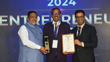 Business News | Mahaveer Prasad Mali Receives Entrepreneur Excellence Award at Saksham Summit 2024