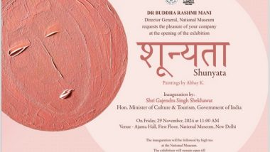 World News | Union Minister Gajendra Shekhawat to Inaugurate Poet-diplomat Abhay K's Exhibition of Paintings in Delhi