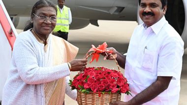 India News | President Murmu Kicks off Four-day Visit to Tamil Nadu