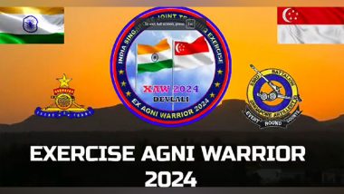 World News | India-Singapore Bilateral Exercise AgniWarrior 2024 to Commence in Maharashtra