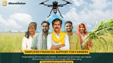 Business News | BharatRohan Collaborates with Obopay and Mastercard to Incentivize 2 Lakh Farmers to Use Drone-based Crop Monitoring Services