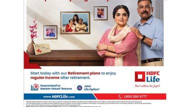 Business News | The Best Time to Start Retirement Planning is Now, Says HDFC Life's Latest Campaign