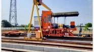 Business News | Track Slab Manufacturing Factory Opened Near Surat to Support India's First Bullet Train Project