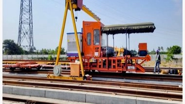 Business News | Track Slab Manufacturing Factory Opened Near Surat to Support India's First Bullet Train Project