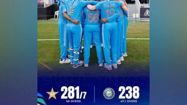 Sports News | U19 Asia Cup: Shahzib Khan and Bowlers Storm Pakistan to Victory over India by 43 Runs