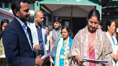 India News | Union Minister Annapurna Devi Visits Meghalaya's Ri Bhoi District, Reviews Progress of Government Schemes