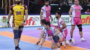 Sports News | PKL: Jaipur Pink Panthers Secure Sensational 41-28 Win Against Telugu Titans