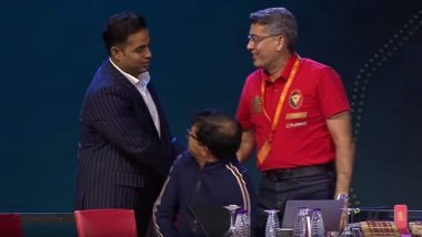 MI-RCB Deal at IPL 2025 Auction? Fans Say ‘Something Fishy’ After Royal Challengers Bengaluru Did Not Use RTM for Will Jacks As Akash Ambani Shakes Hands With Rival Franchise Official