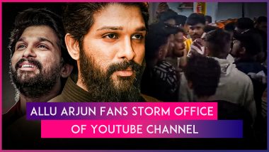 Allu Arjun Fans Storm Office of YouTube Channel in Hyderabad Over Misleading Content Posted About Actor & His Family Members