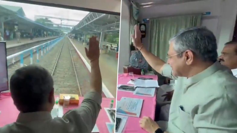 'Reel Minister': Netizens Troll Ashwini Vaishnaw After Viral Video Shows Railways Minister Waving to People While Inspecting Aluva Station in Kerala's Kozhikode