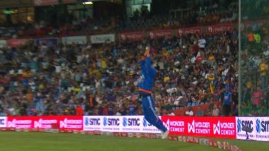 Axar Patel Takes Sensational Leaping Catch To Dismiss David Miller During IND vs SA 3rd T20I 2024 (Watch Video)