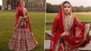 Ayeza Khan, Pakistani Actress’ Bridal Look in Enthralling Red Lehenga Will Remind You of Rani Mukerji From ‘Kabhi Alvida Naa Kehna,’ See Pictures