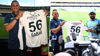 Babar Azam Gifts His Jersey to Usman Khawaja After Pakistan Beat Australia in 3rd ODI 2024 To Clinch Series, Pics Go Viral