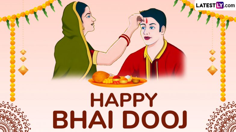 Happy Bhai Dooj 2024 Messages, Quotes and HD Wallpapers: Share Bhau Beej Images, Bhai Phonta Wishes and Bhaiya Dooj Greetings To Celebrate the Sibling Bond