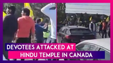 Canada: Khalistani Extremists Attack Devotees at Hindu Sabha Mandir in Brampton, PM Justin Trudeau Condemns Violence