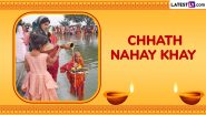 Nahay Khay 2024 Wishes: Share Happy Chhath Puja Greetings, HD Wallpapers, Messages, Quotes and Images To Mark the Start of Chhath Mahaparv