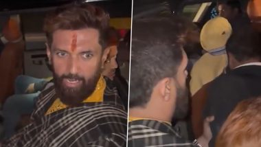 Patna: Union Minister Chirag Paswan Helps Accident Victim in Naubatpur, Rushes Man to the Hospital for First Aid in Escort Vehicle (Watch Video)