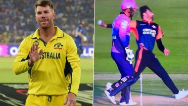 David Warner Takes Funny Jibe At Controversial No Ball Bowled By Hazrat Bilal During New York Strikers vs Samp Army Abu Dhabi T10 League 2024 Match (See Post)