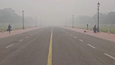 Delhi Air Pollution: National Capital Chokes Under ‘Severe Plus’ Air Quality Amid Dense Fog (Watch Videos)