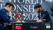 World Chess Championship 2024: D Gukesh Holds Ding Liren to a Draw With Black Pieces in Game 4